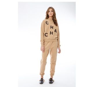 Ellandemm Cha Cha sweatshirt tan size small